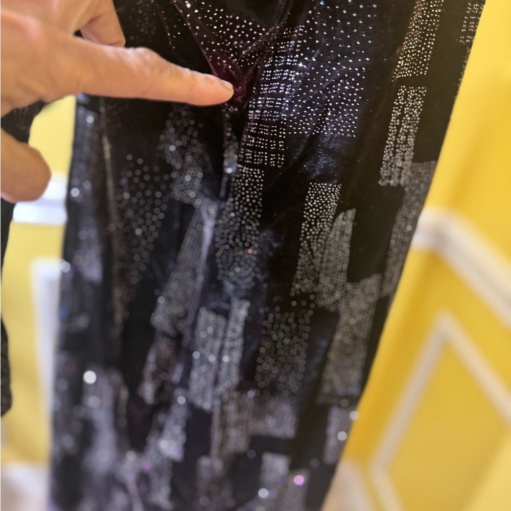Neiman Marcus Black and Silver Patterned Dress - Picture 5 of 17